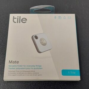 Tile Mate Bluetooth Tracker White Wireless Key Finder 1 Pack Model 19001 New